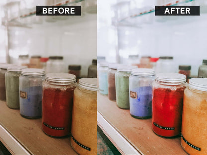 Lightroom preset before and after