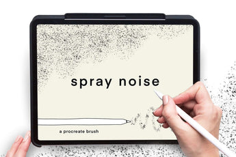 Procreate brush swatch resembling a spray effect