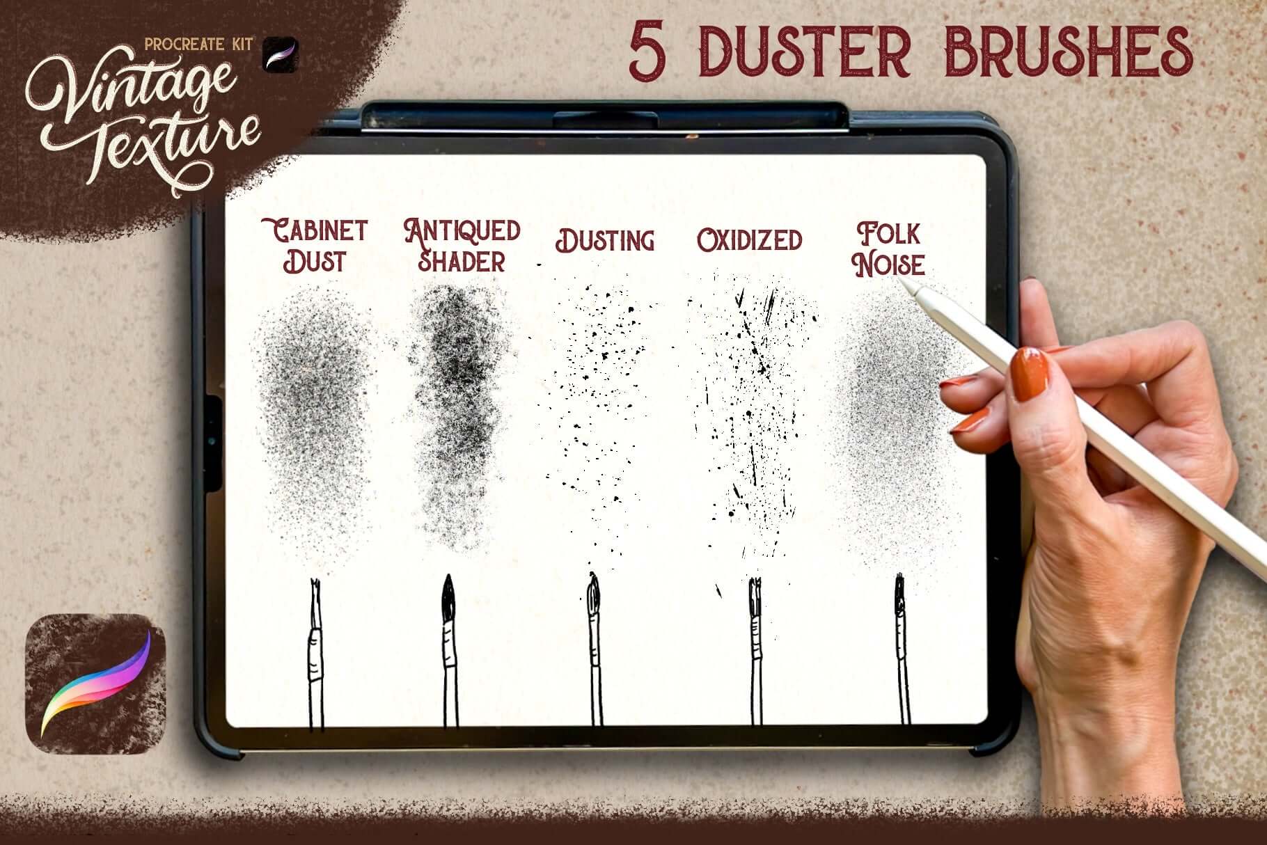 Procreate brush swatches
