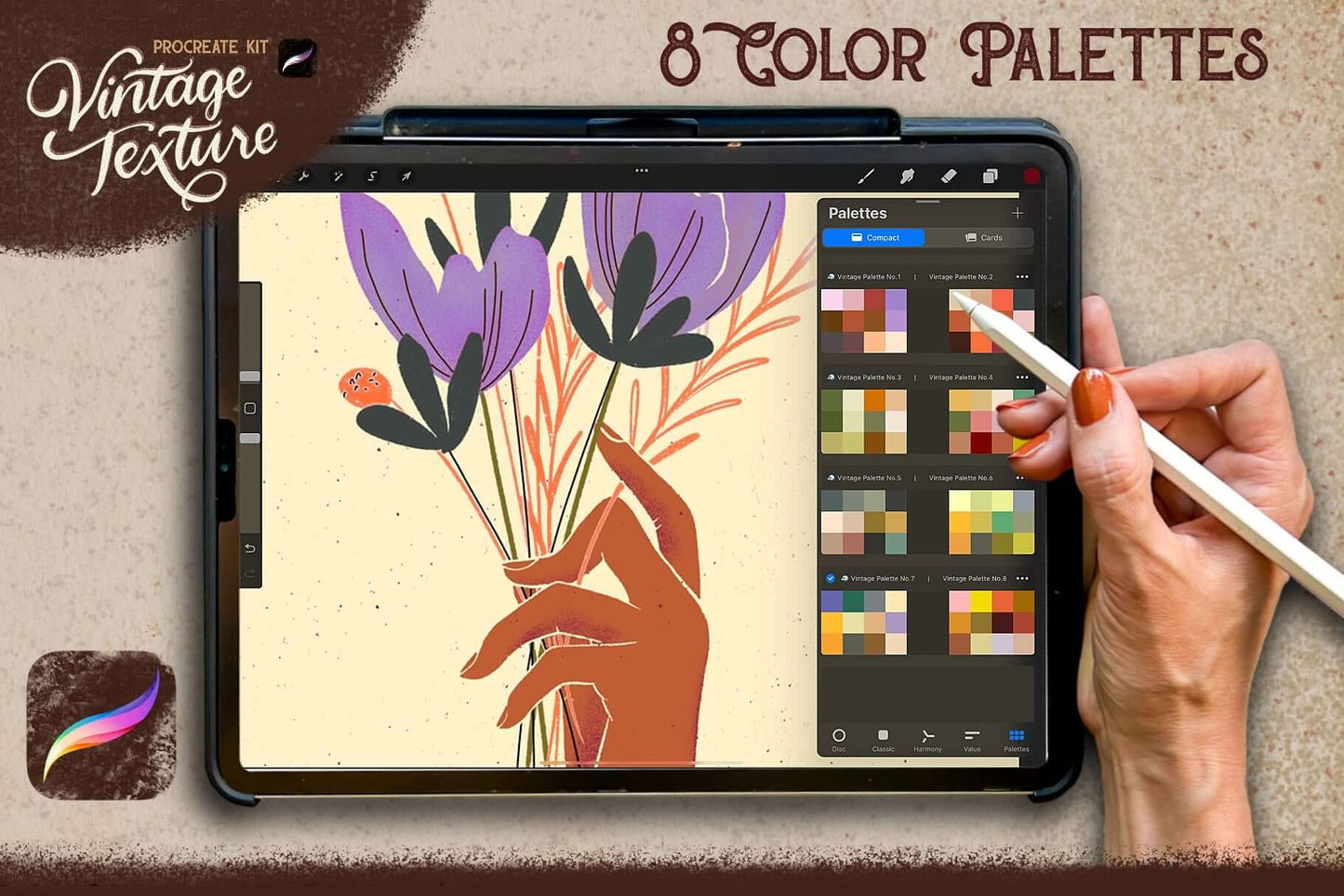Color palettes for Procreate